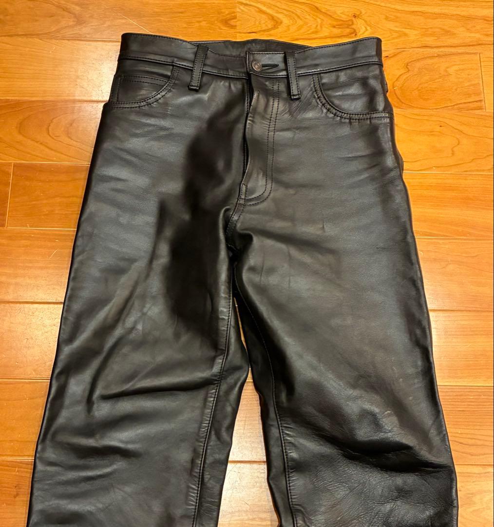 希少　AERO LEATHER エアロレザー　馬革　レザーパンツ　31インチ　M
