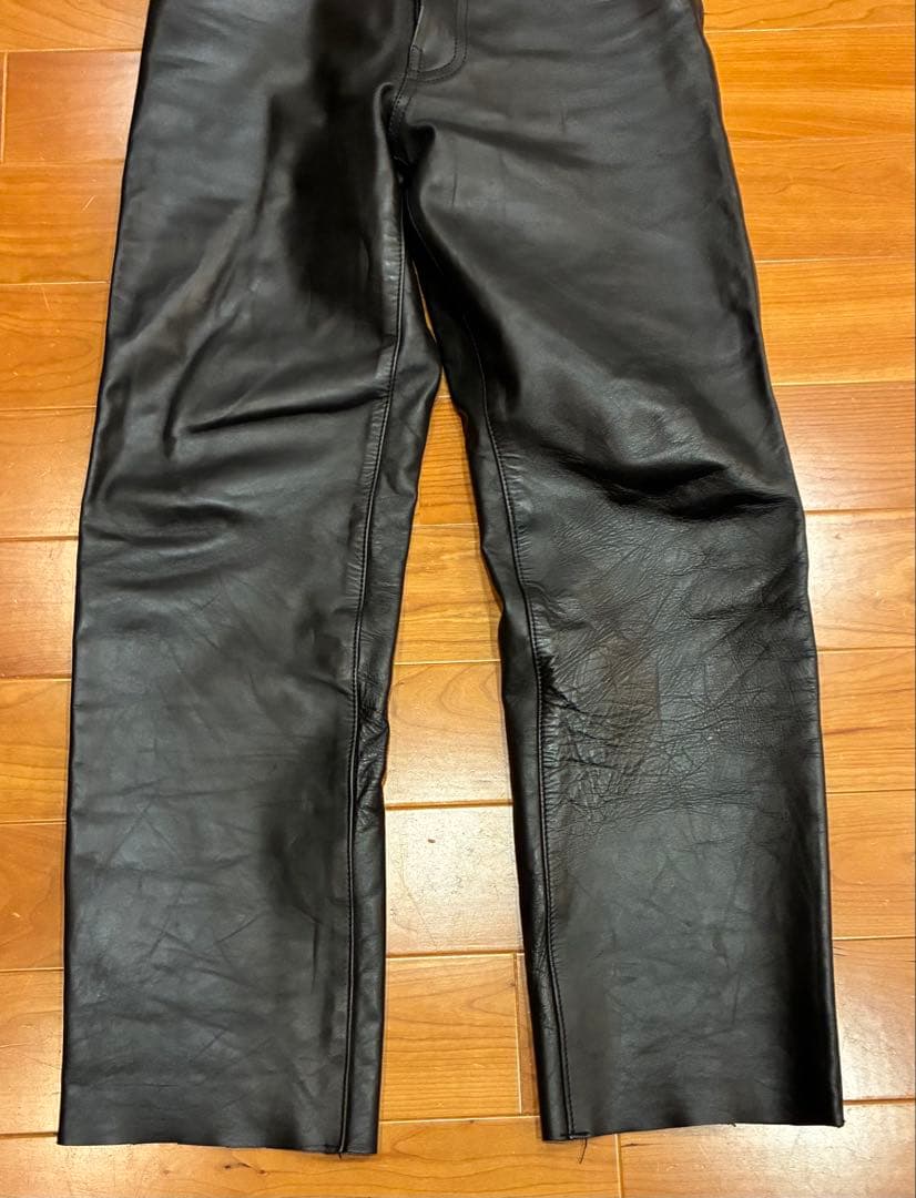 希少　AERO LEATHER エアロレザー　馬革　レザーパンツ　31インチ　M
