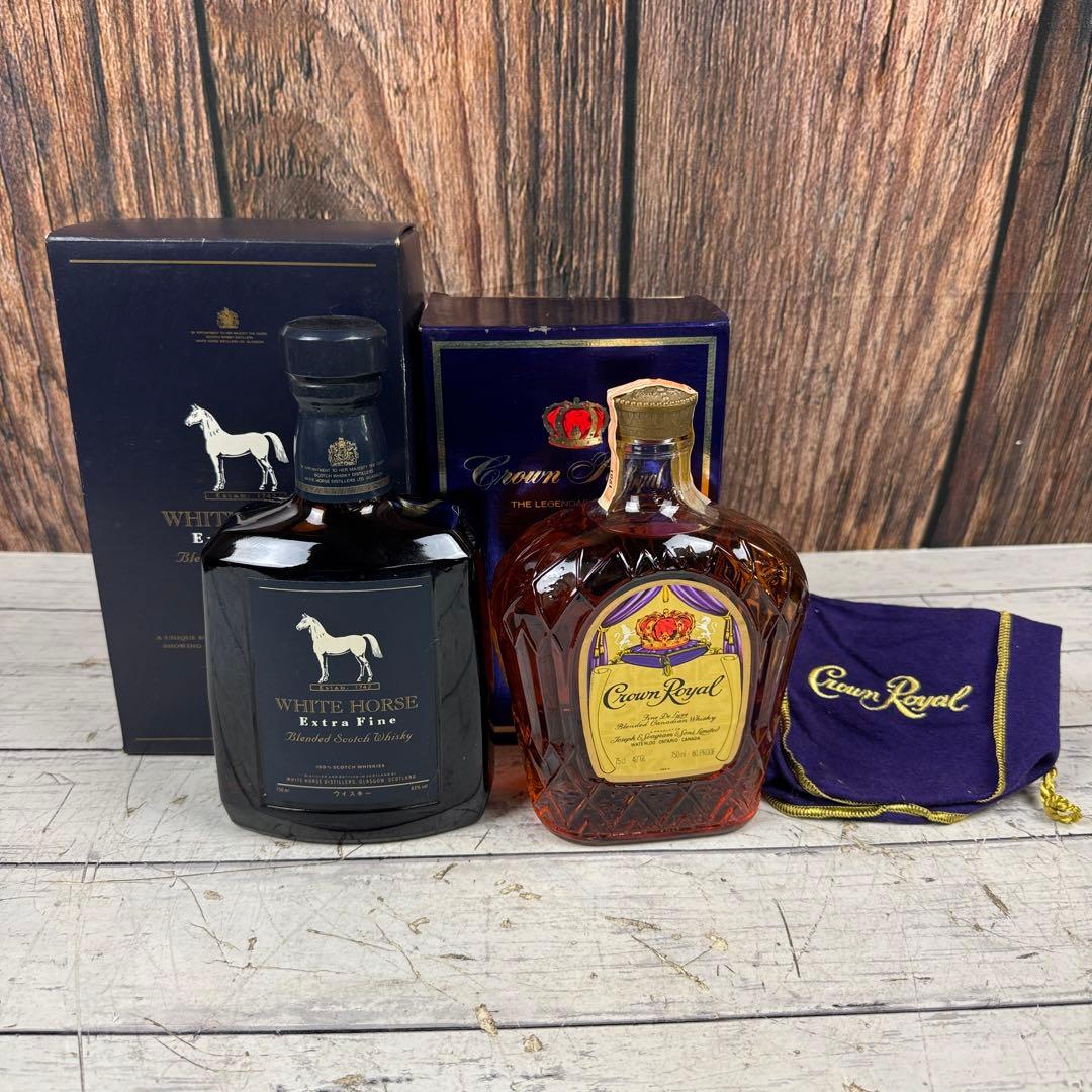 未開栓 ウイスキーまとめ ホワイトホース エクストラファイン クラウンローヤル