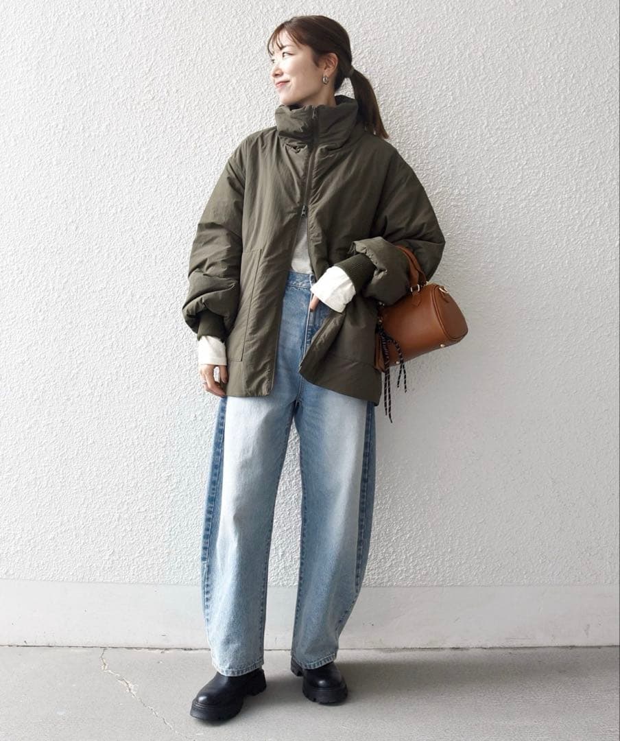 SHIPS any: 中綿 ダブル ジップ スタンド ブルゾン【新品・未使用】