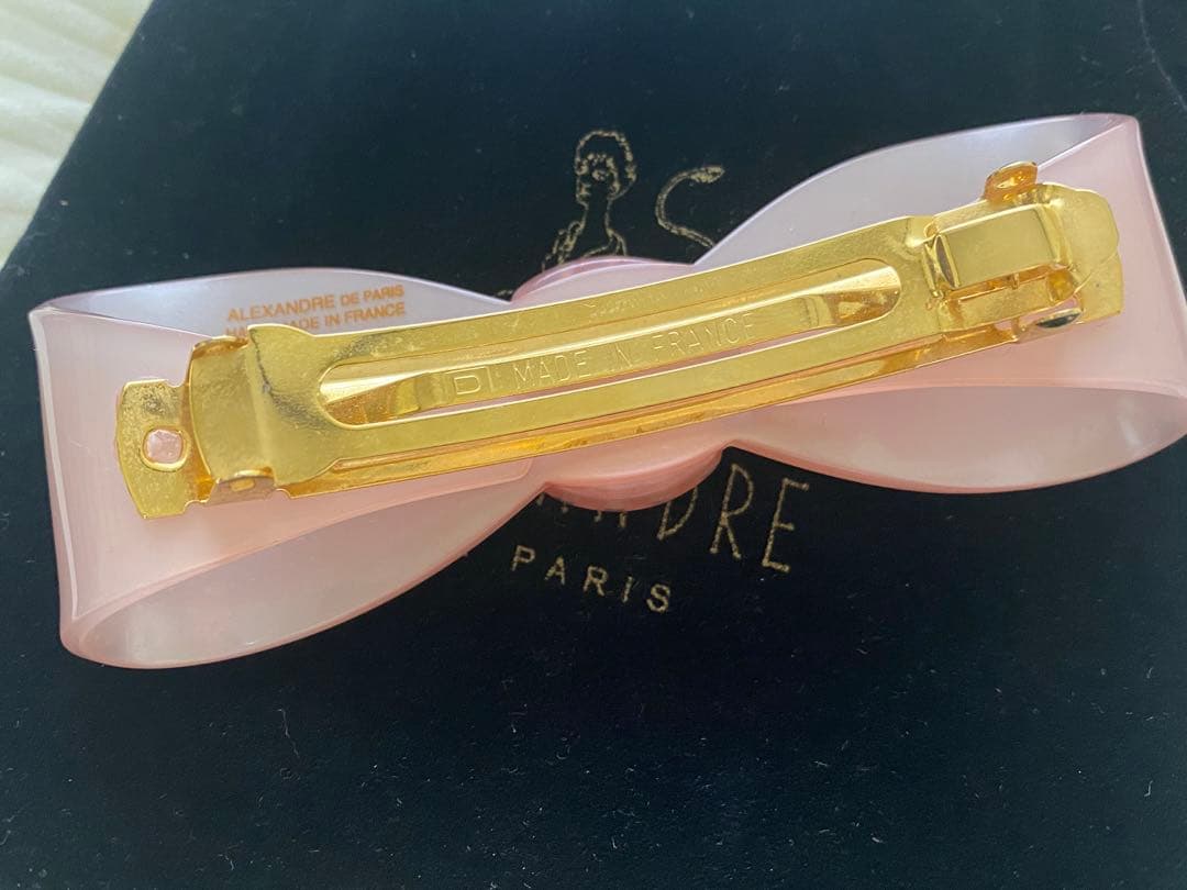 【Alexandre de paris】アレクサンドルドゥパリ　リボンバレッタ