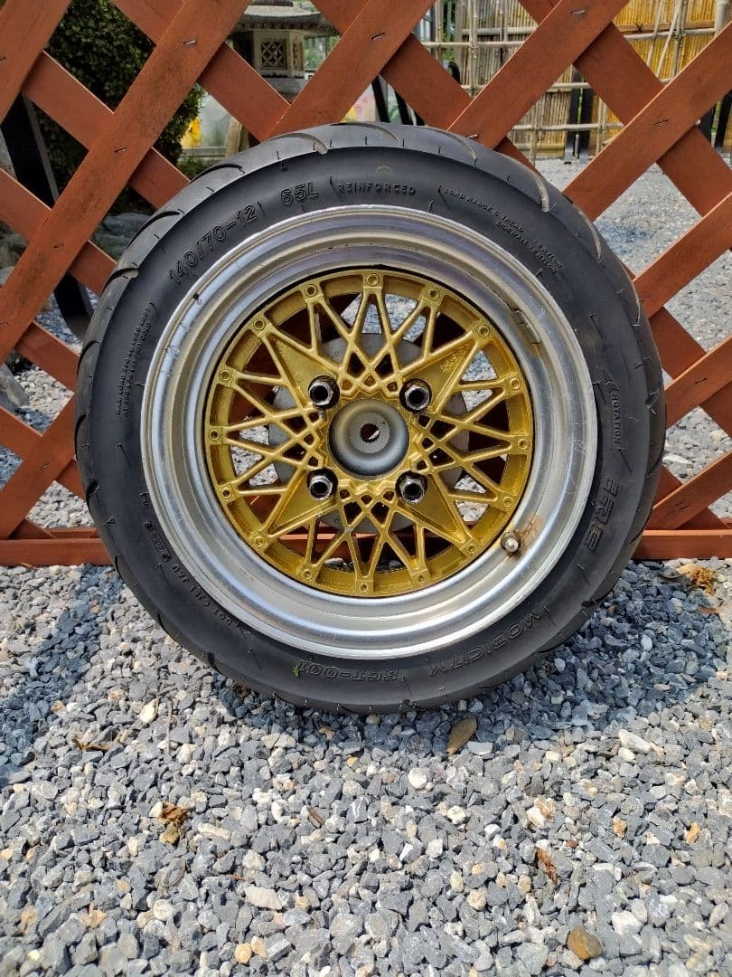 【taku】ズーマーAF58　リアホイールSSR タイヤ　バブ付