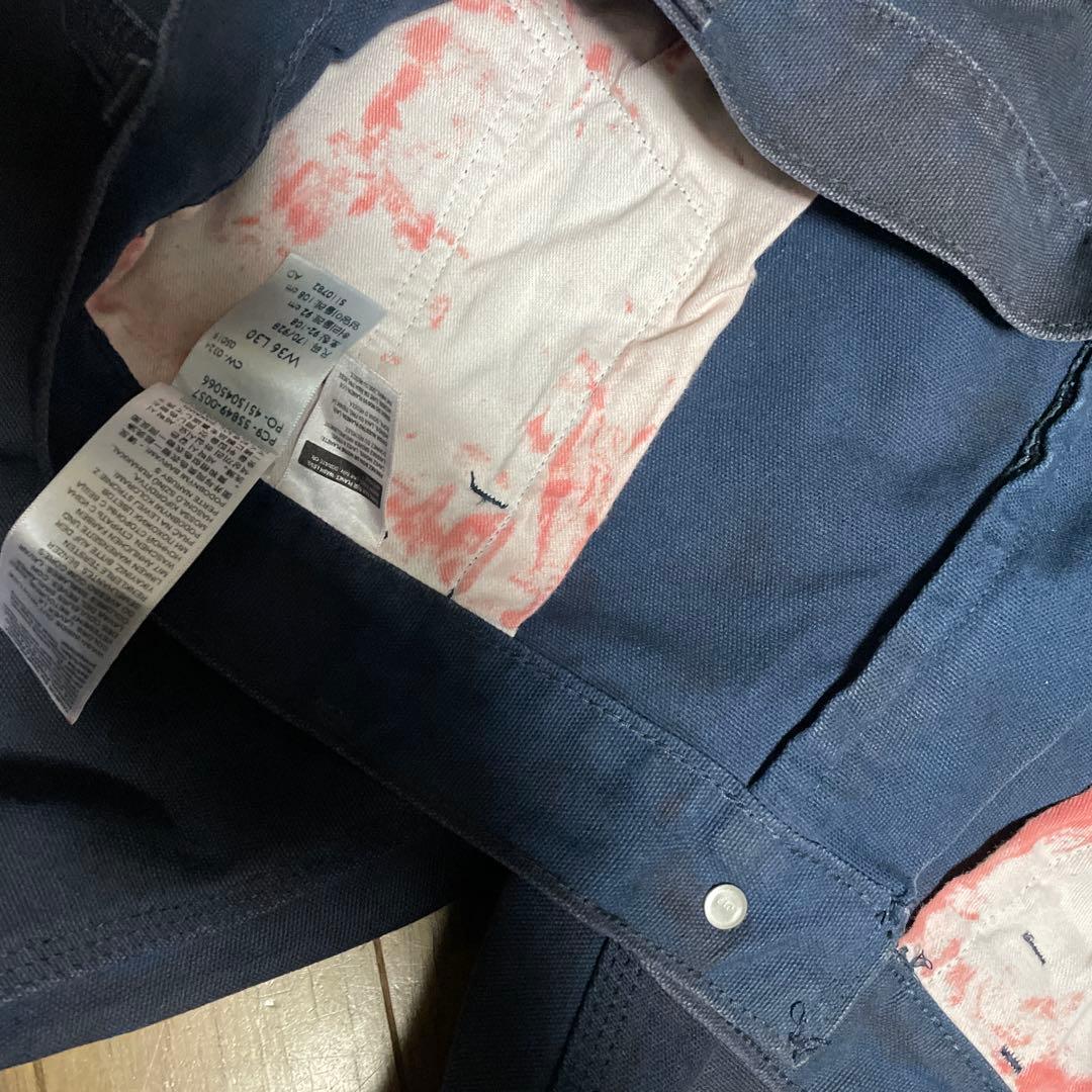 Levi's 568(TM) ルーズ　カーペンター　w36 ブルー　後染め