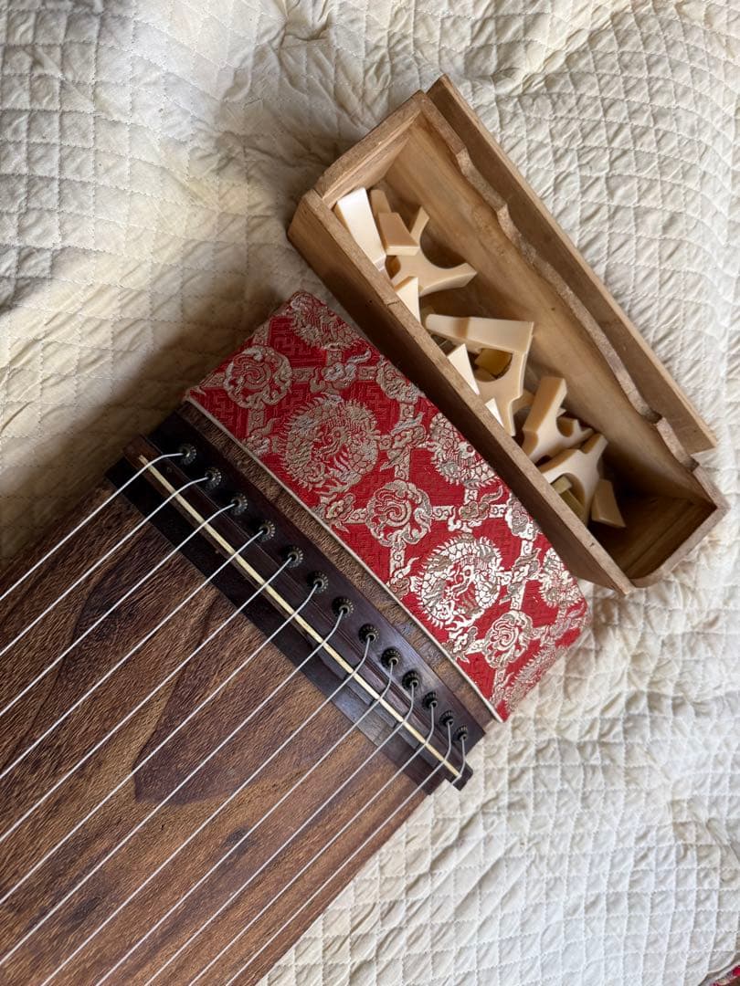 木製 13弦 筝 布ケース付き
