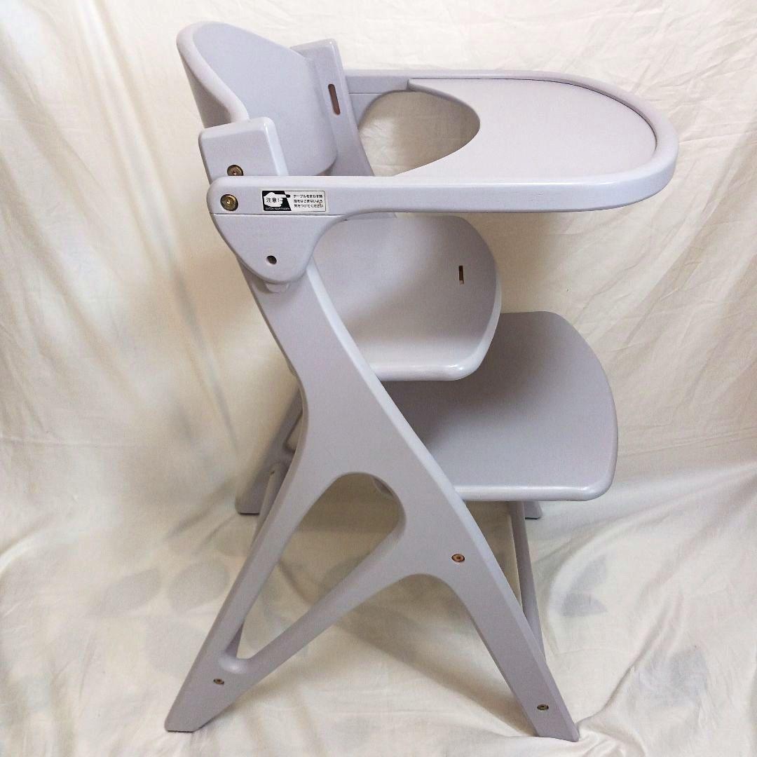 ★【希少】大和屋 アッフルチェア ソフトラベンダー ハイチェア 【組み立て不要】
