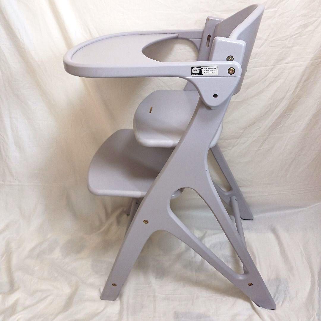 ★【希少】大和屋 アッフルチェア ソフトラベンダー ハイチェア 【組み立て不要】