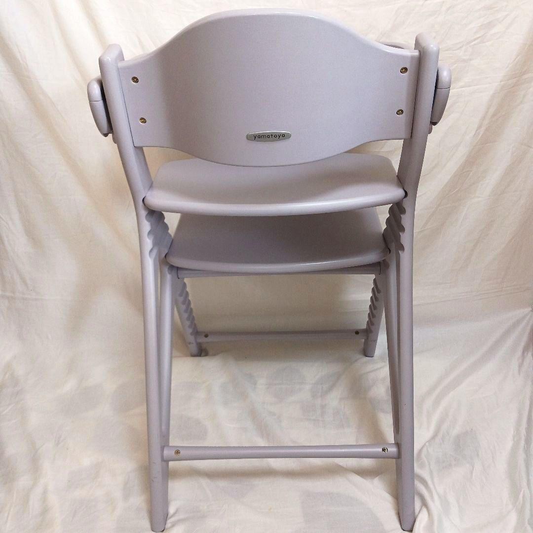 ★【希少】大和屋 アッフルチェア ソフトラベンダー ハイチェア 【組み立て不要】