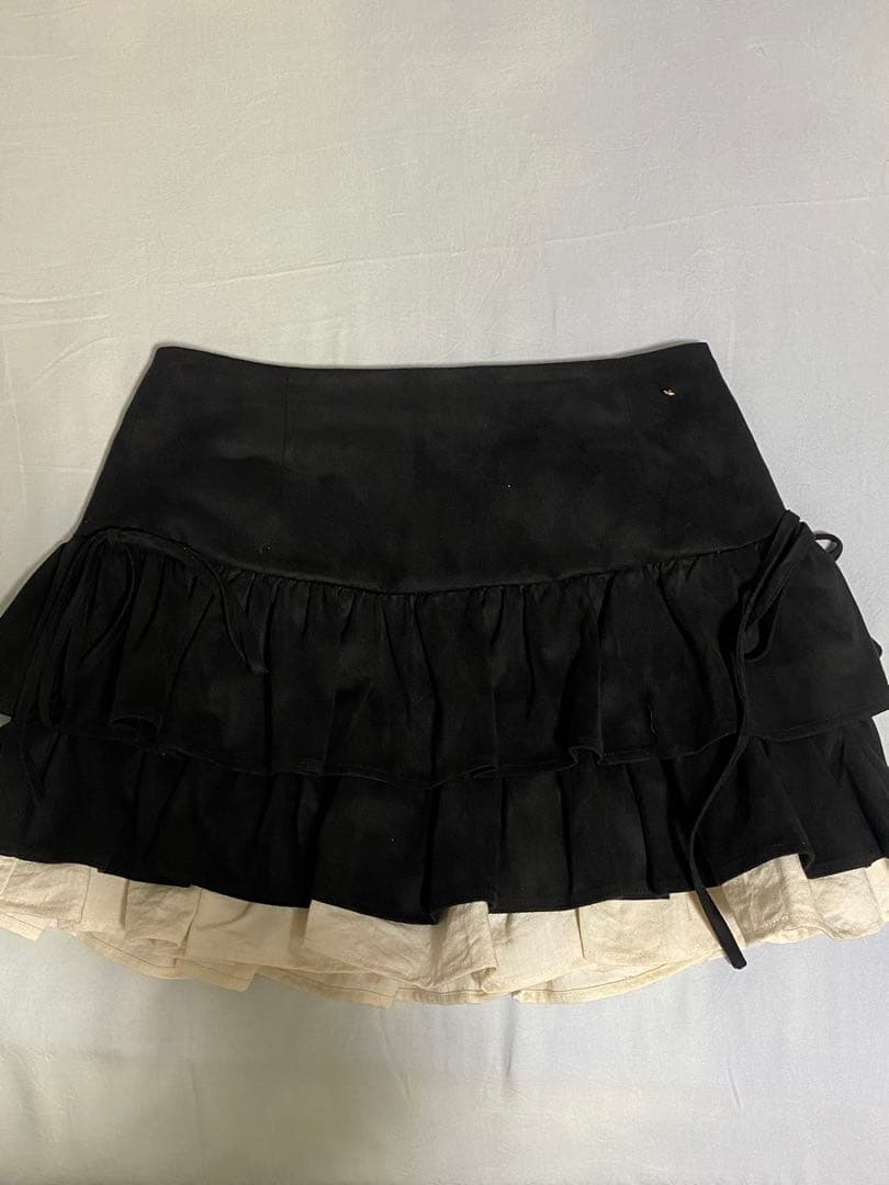 アンドマリー Andmary Mel gather skirt black