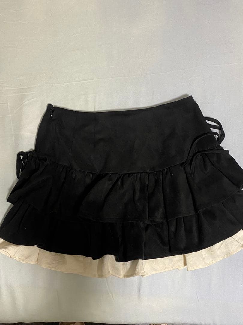 アンドマリー Andmary Mel gather skirt black