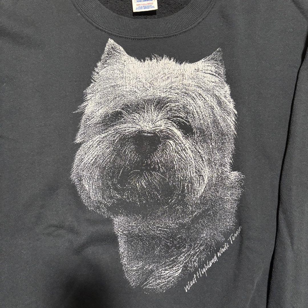 ヴィンテージ アニマルスウェット テリア犬 アメリカ製 USA