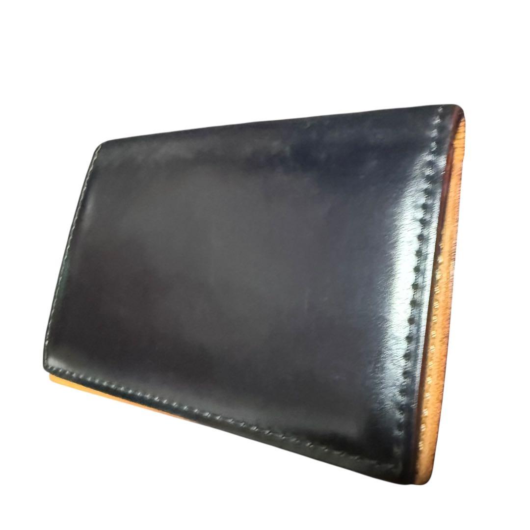 GANZO THIN BRIDLE (シンブライドル)通しマチ 名刺入れ