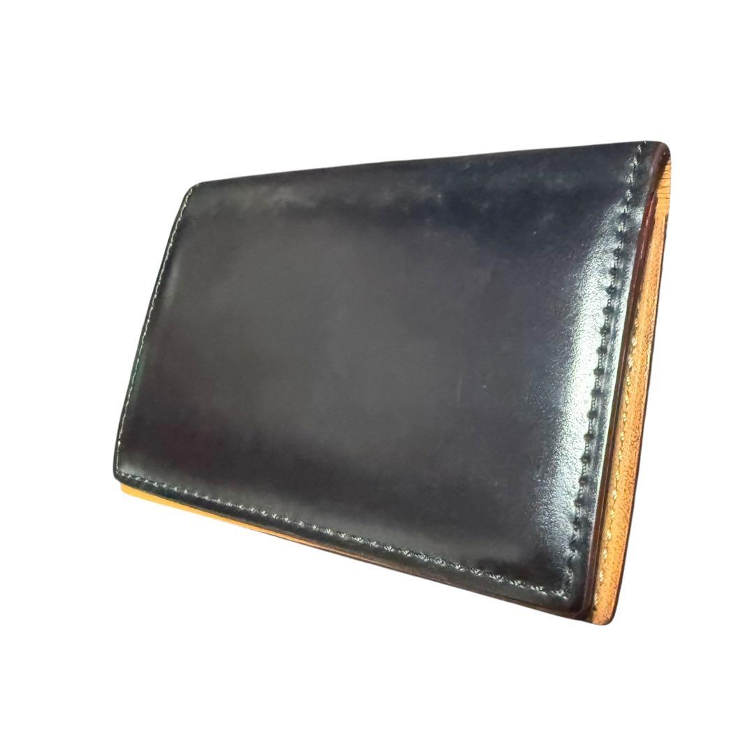 GANZO THIN BRIDLE (シンブライドル)通しマチ 名刺入れ