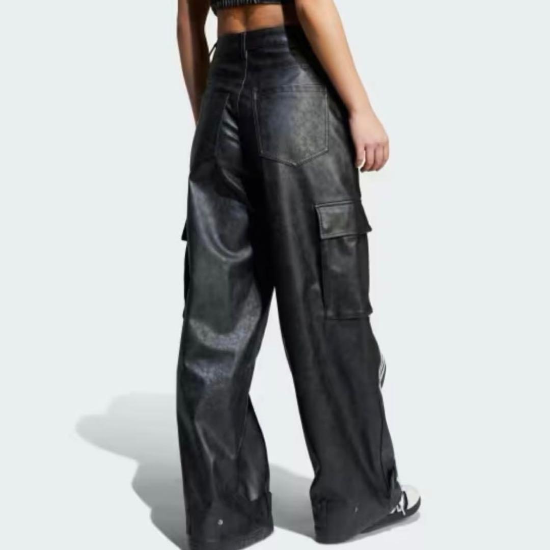 《人気完売品》adidas ADILENIUM フェイクレザーパンツ サイズ26