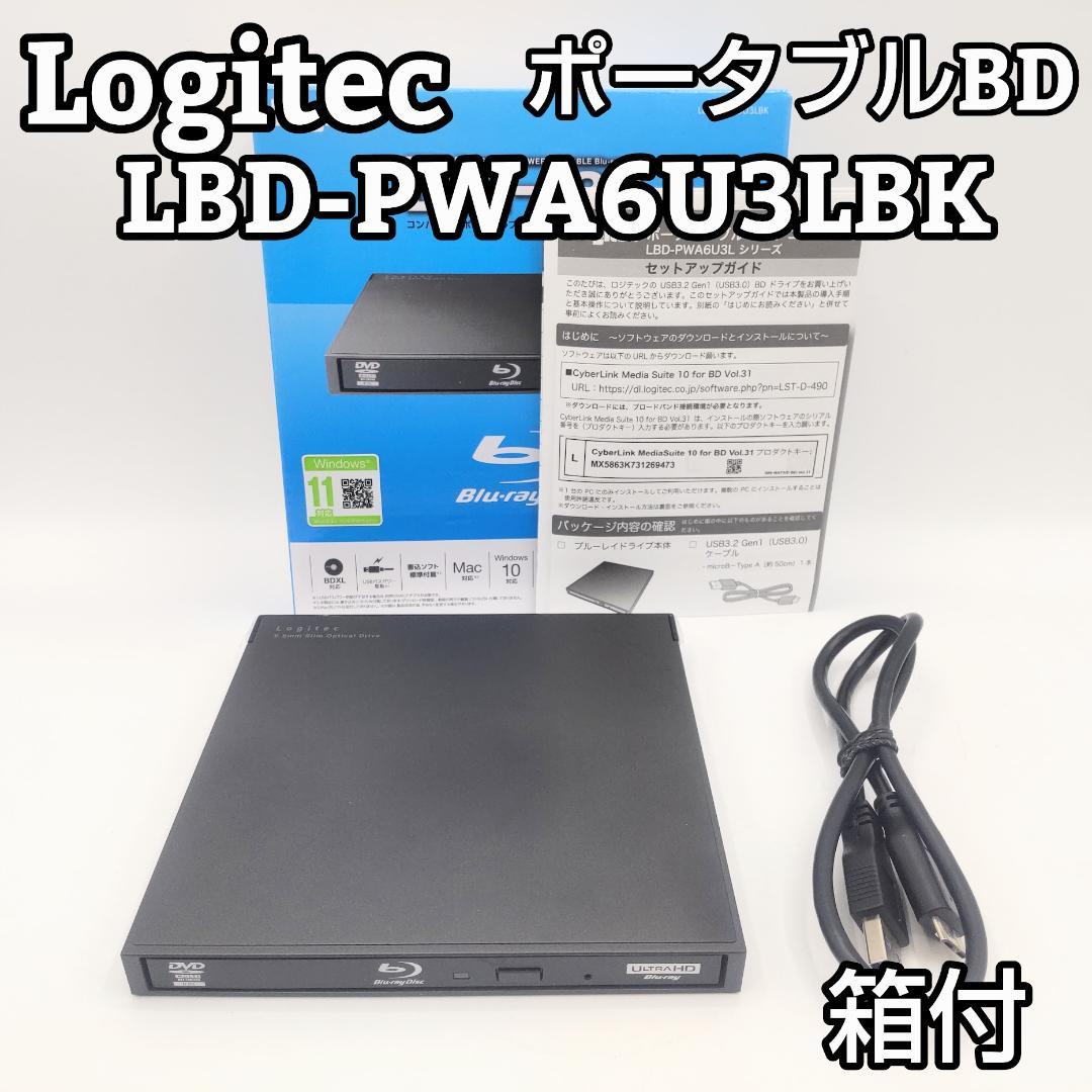 Logitec ポータブルBlu-rayドライブ LBD-PWA6U3LBK