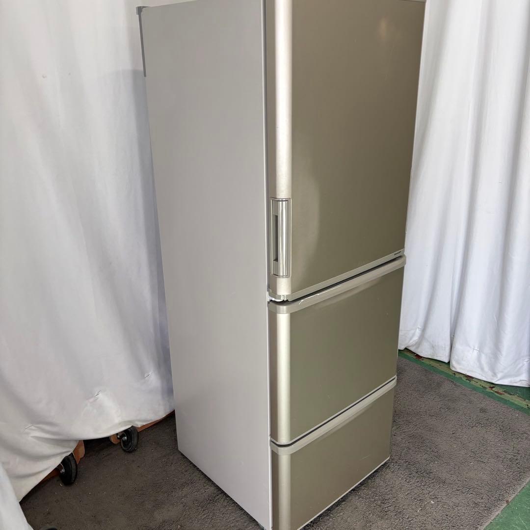 858　SHARP　冷蔵庫　大型　300-400ℓ　両開き　中古　安い　設置無料