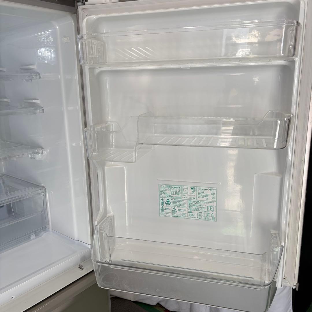 858　SHARP　冷蔵庫　大型　300-400ℓ　両開き　中古　安い　設置無料