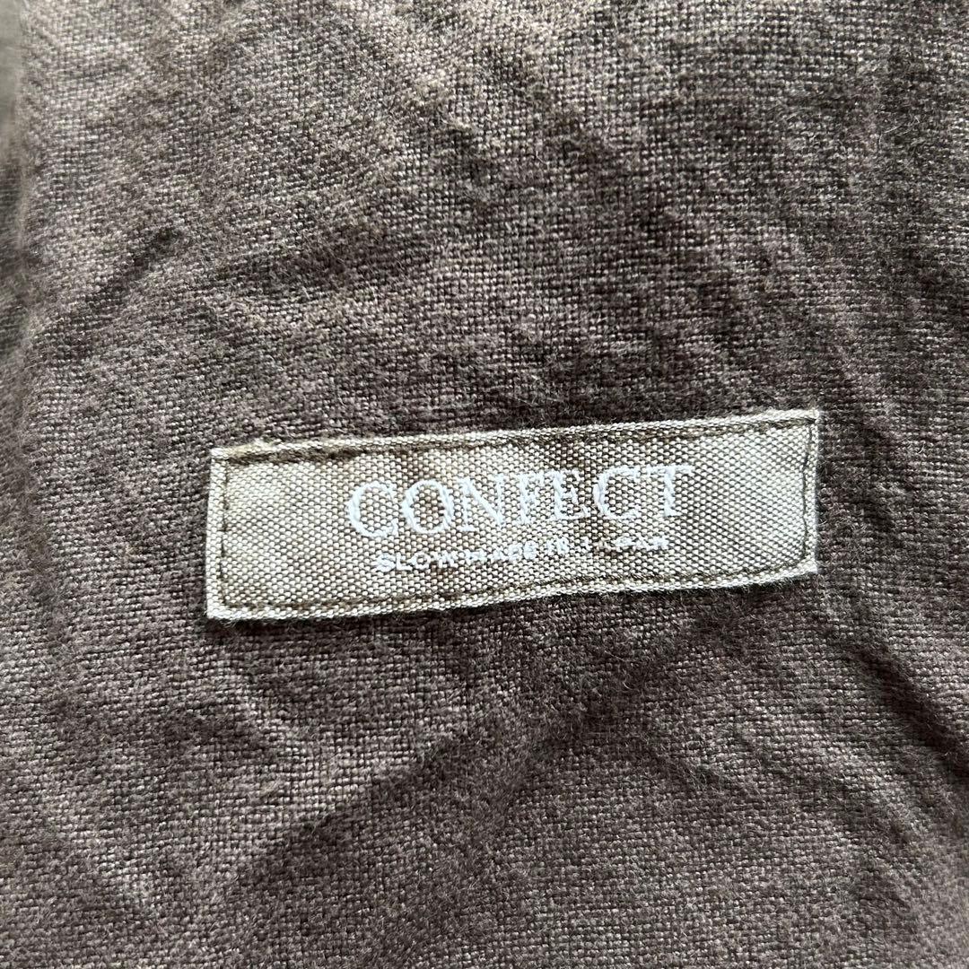 【美品】ネストローブコンフェクト 起毛リネンダブルブレストジャケット 22AW