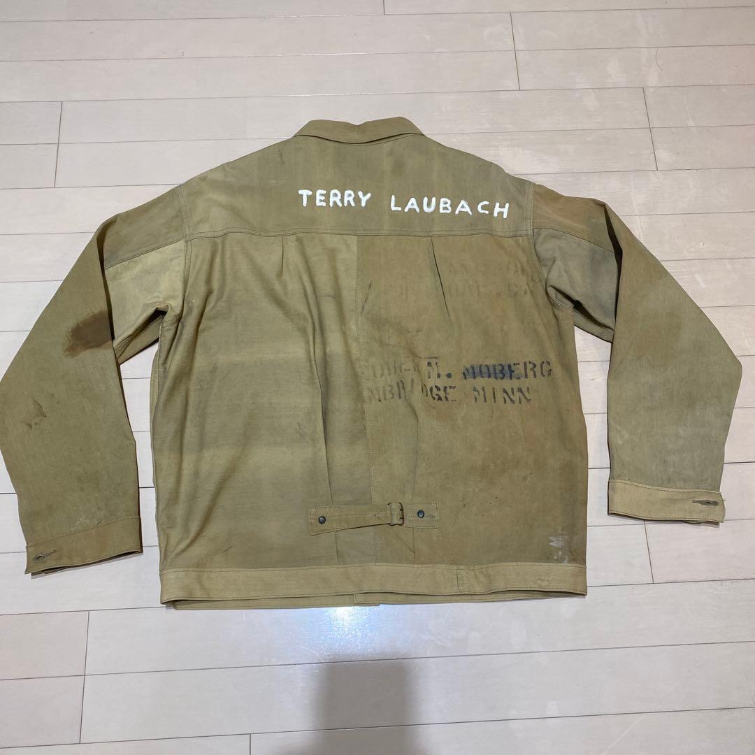 1st ジージャン　トラックジャケット　40s' 本物　ランドリーバックリメイク