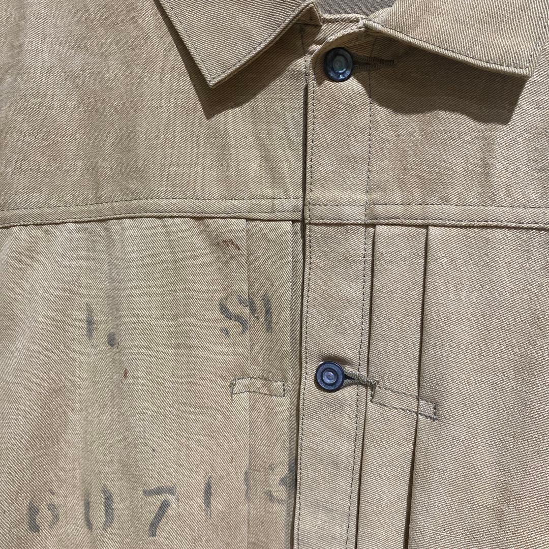 1st ジージャン　トラックジャケット　40s' 本物　ランドリーバックリメイク