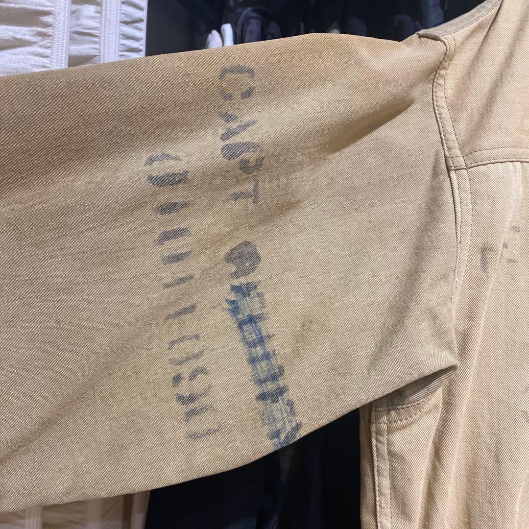 1st ジージャン　トラックジャケット　40s' 本物　ランドリーバックリメイク