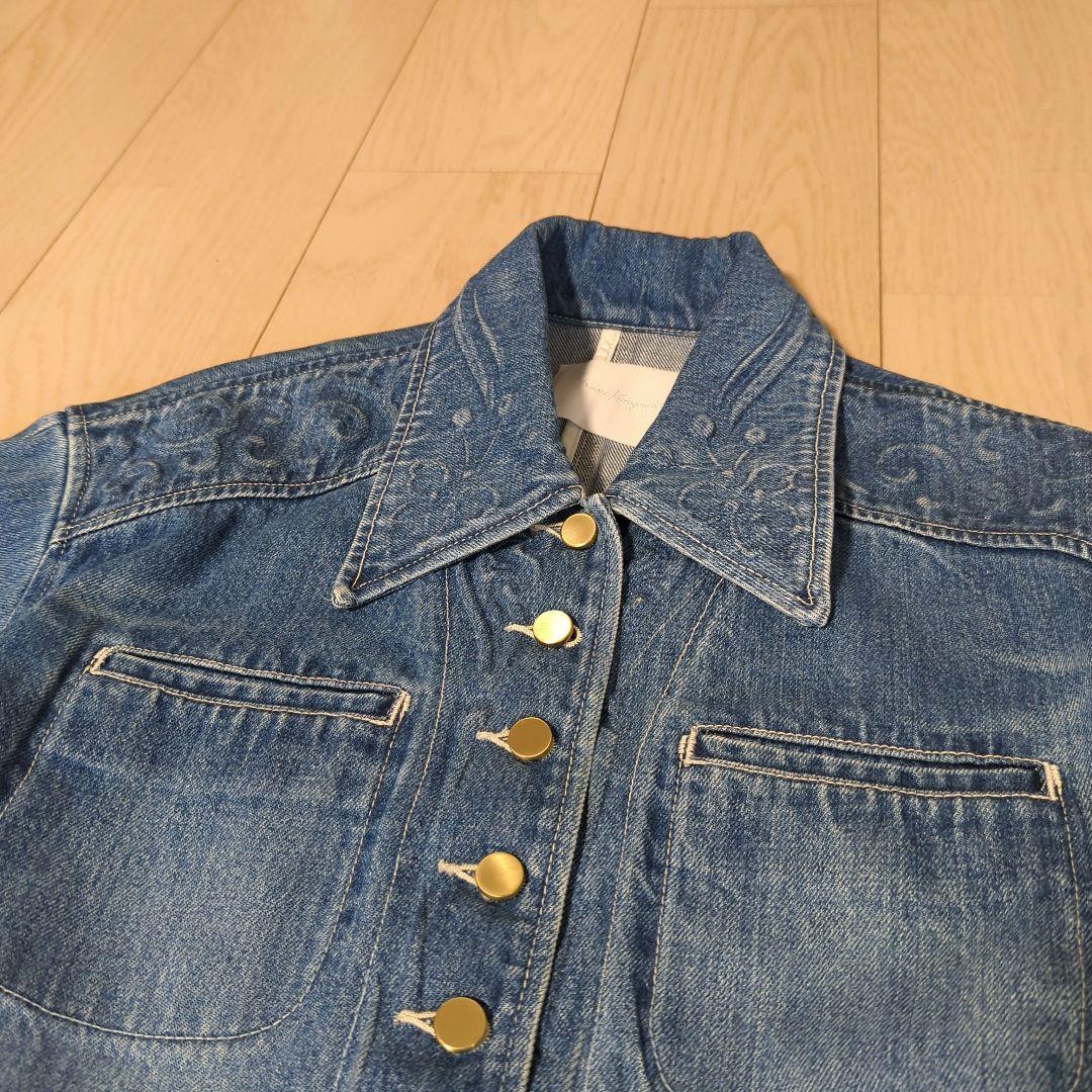 mame kurogouchi エンボス デニム ジャケット 24SS