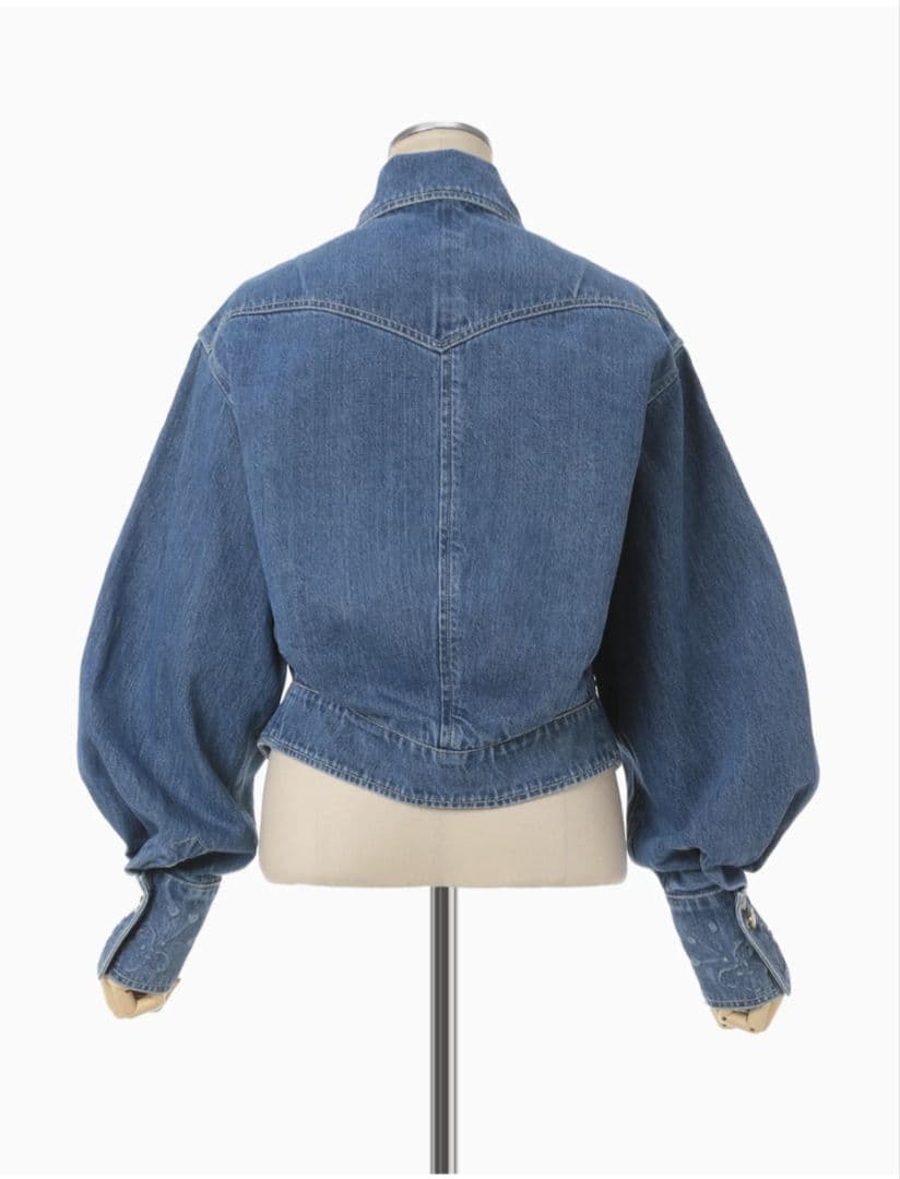 mame kurogouchi エンボス デニム ジャケット 24SS