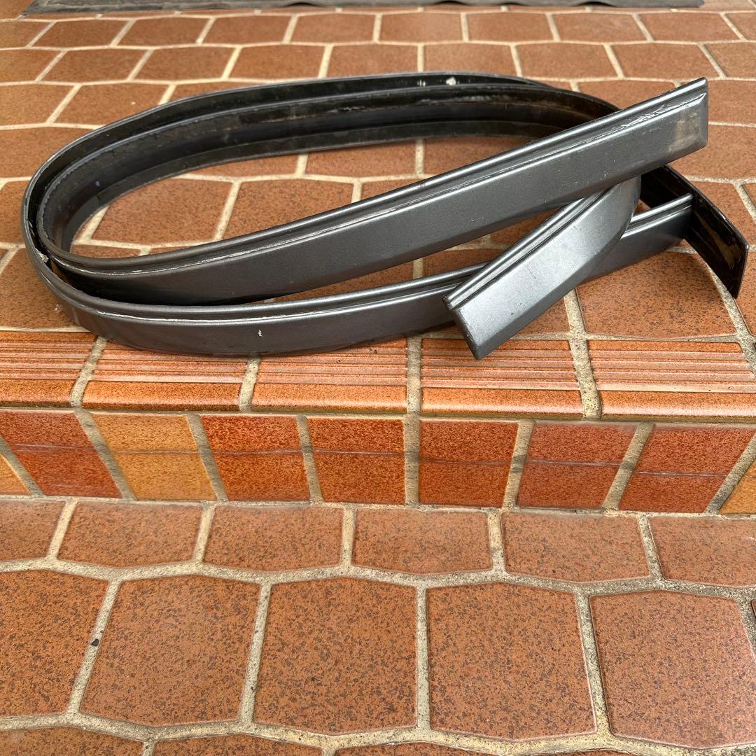 AE86 サイドモール 1台分 純正黒銀カラー