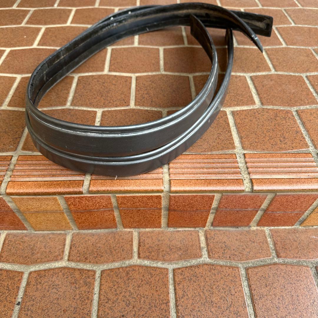 AE86 サイドモール 1台分 純正黒銀カラー