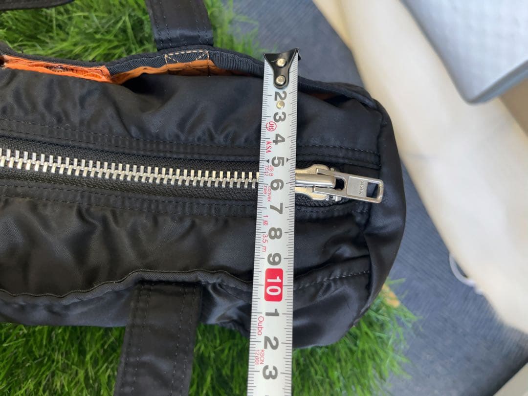 黒 ナイロン ミニドラムバッグ　ポーター