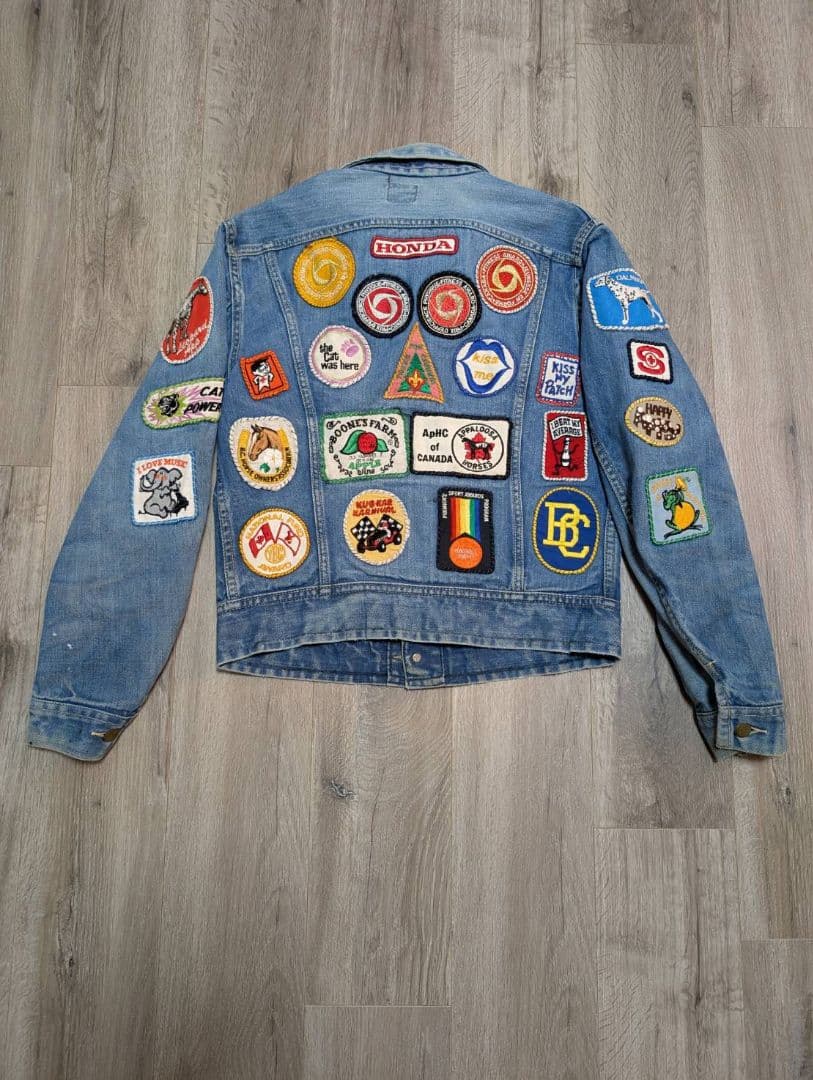 80S【唯一無二！フルデコ仕様】Leeリー 101-J デニムジャケット