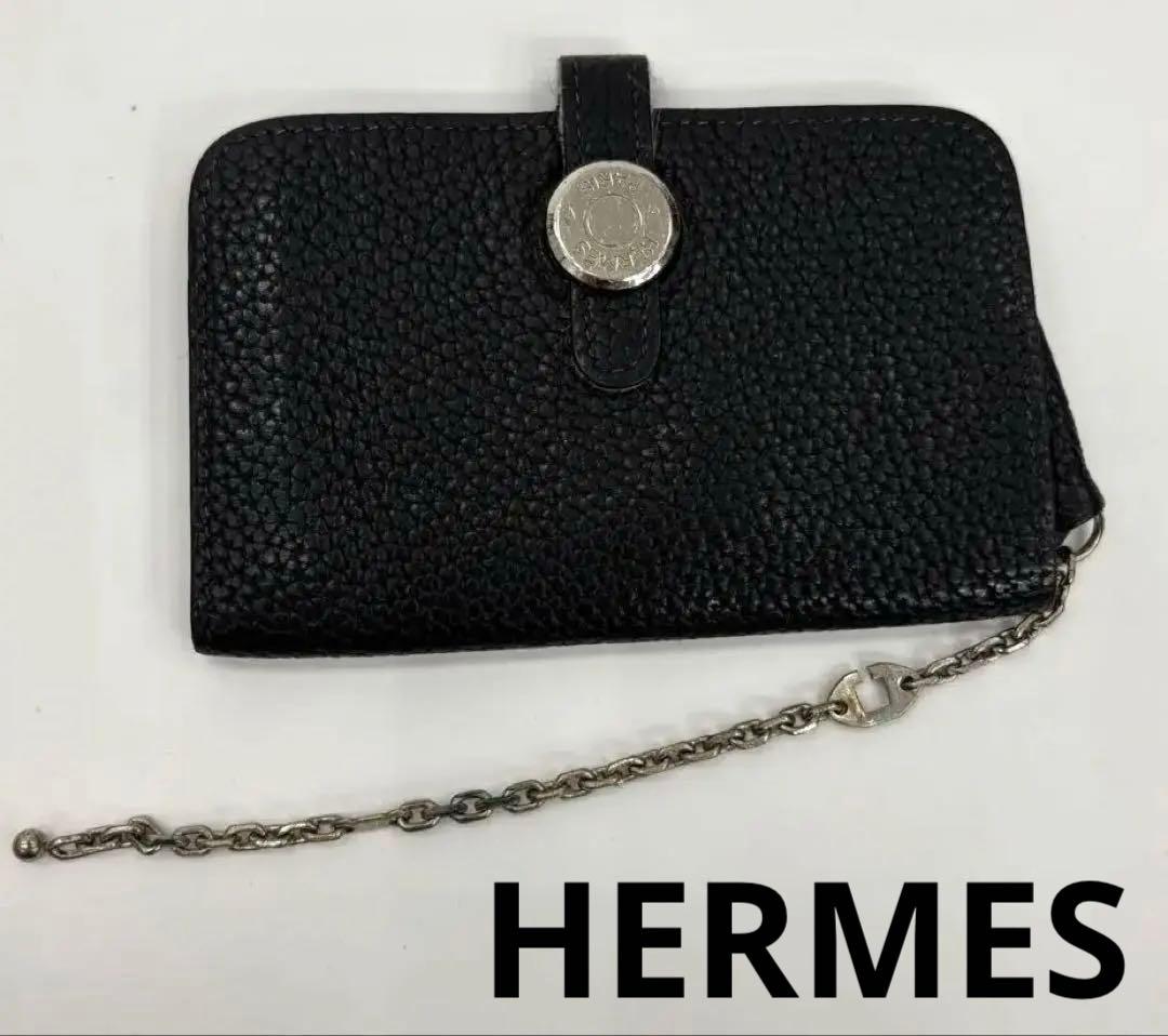 【人気】エルメス　レザー 名刺入れ