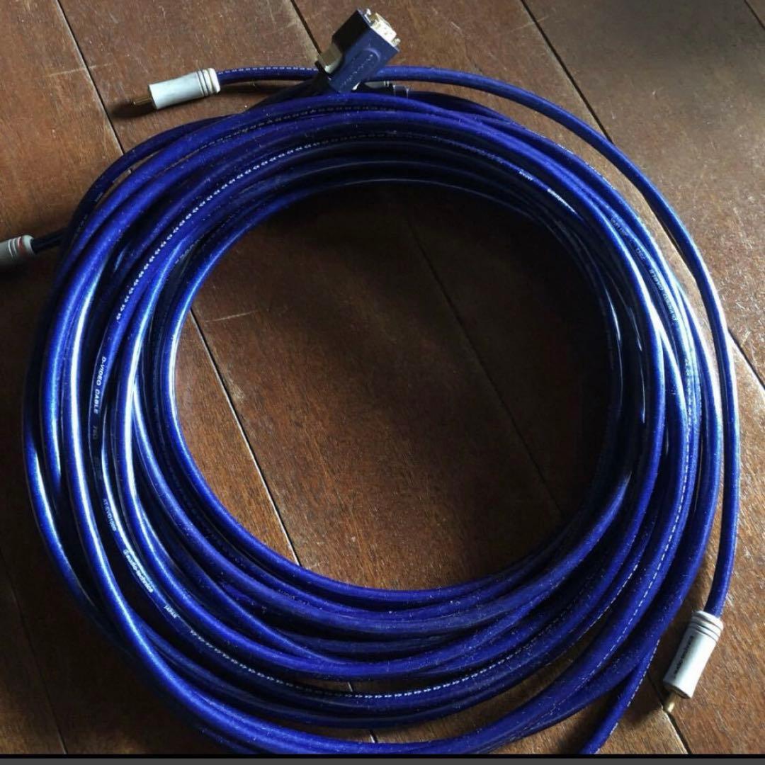 オーディオテクニカ　D端子とRCAケーブル 4m