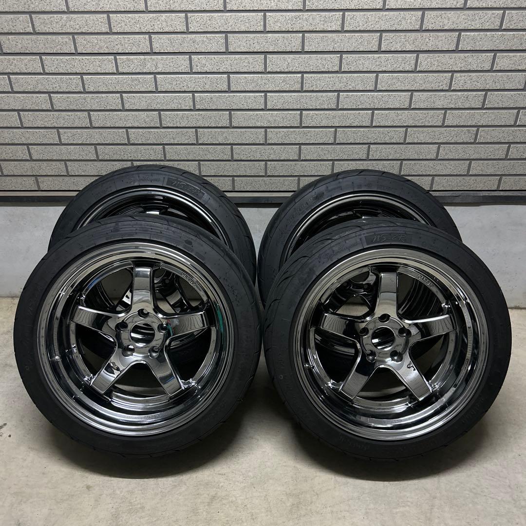 美品 18インチ CLEAVE RACING FL53 タイヤ付き 4本セット