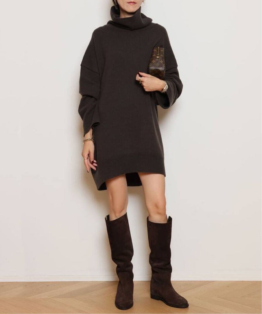 MUSE de Deuxieme Classe Lightタートルニットワンピ