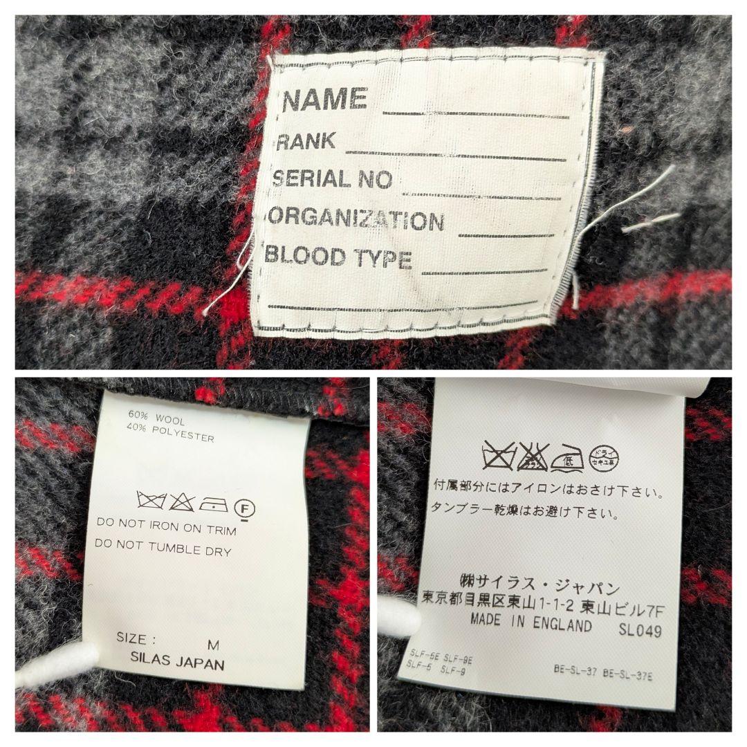 【極美品】 グローバーオール×SILAS ダッフルコート　ウール　ブラック　M
