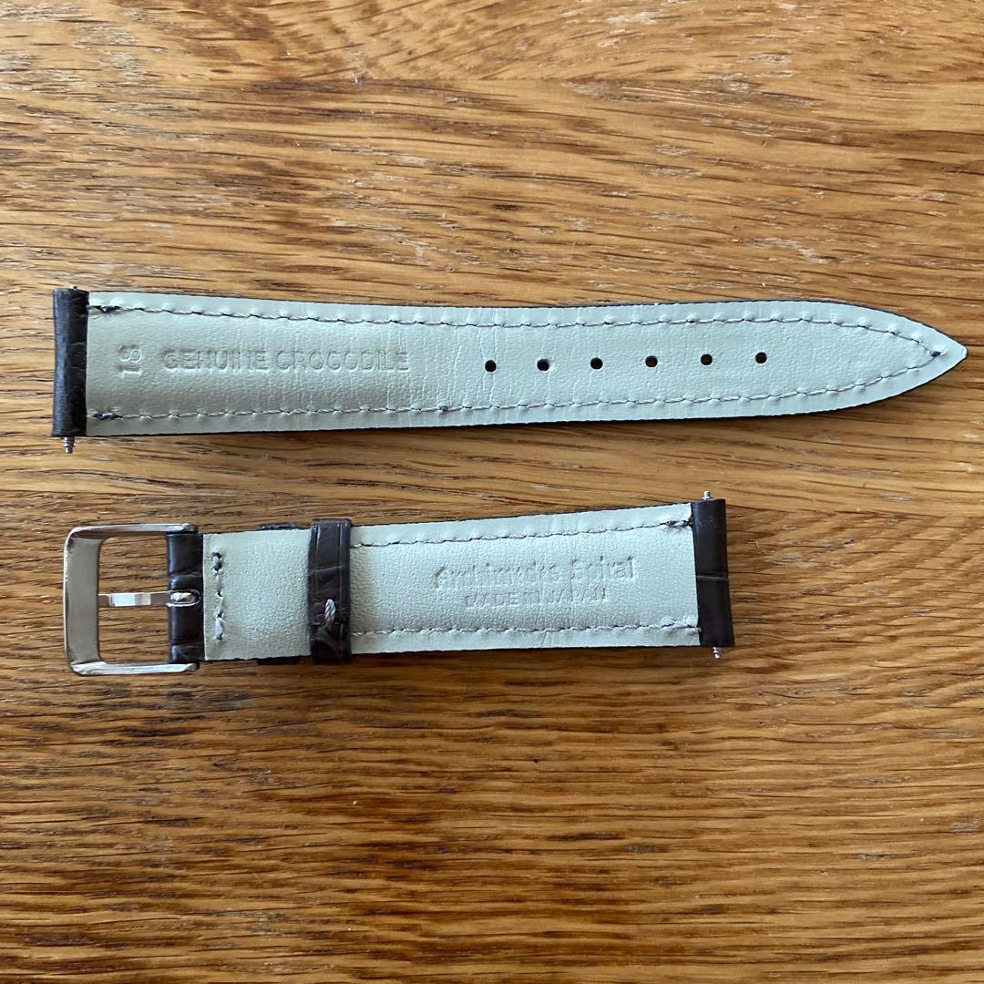 【美品】アルキメデス・スパイラル オリジナル マットクロコダイル 18mm