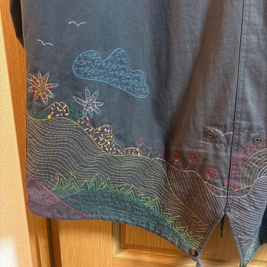 go slow caravan 刺繍モッズコート