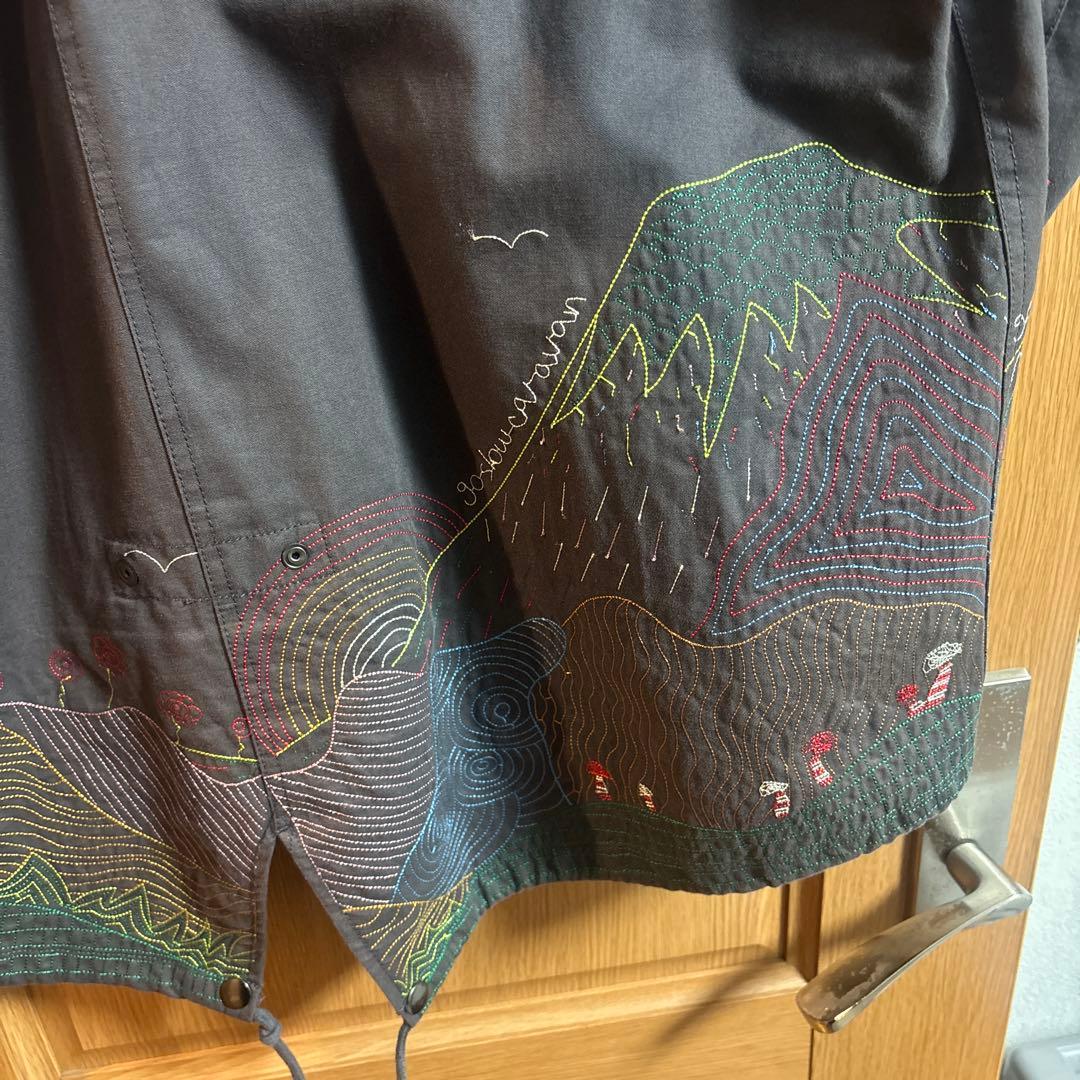 go slow caravan 刺繍モッズコート