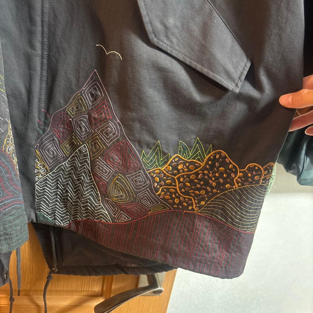 go slow caravan 刺繍モッズコート