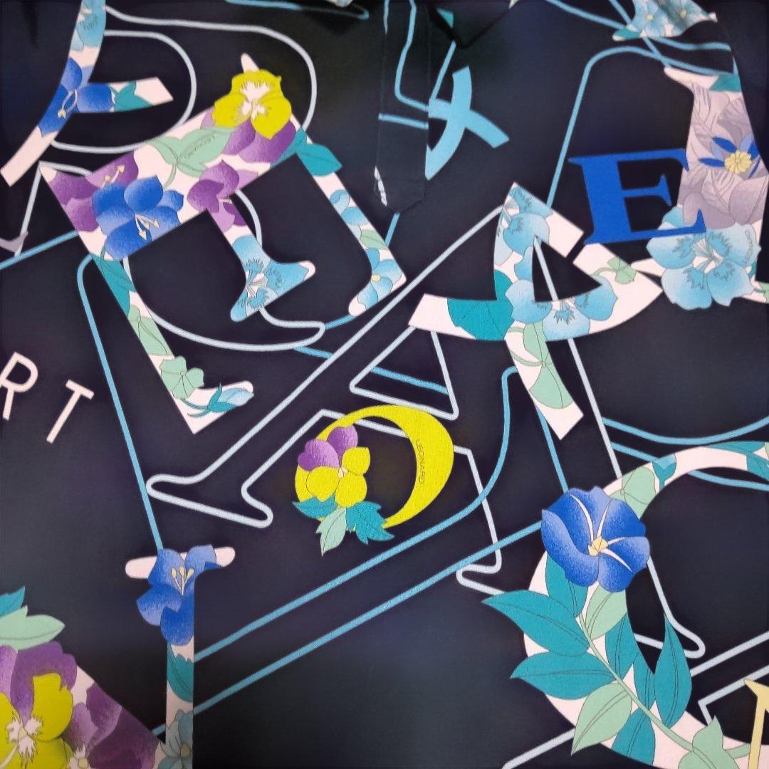 LEONARD SPORT 花柄 ロゴ ポロ チュニック丈 カンカン