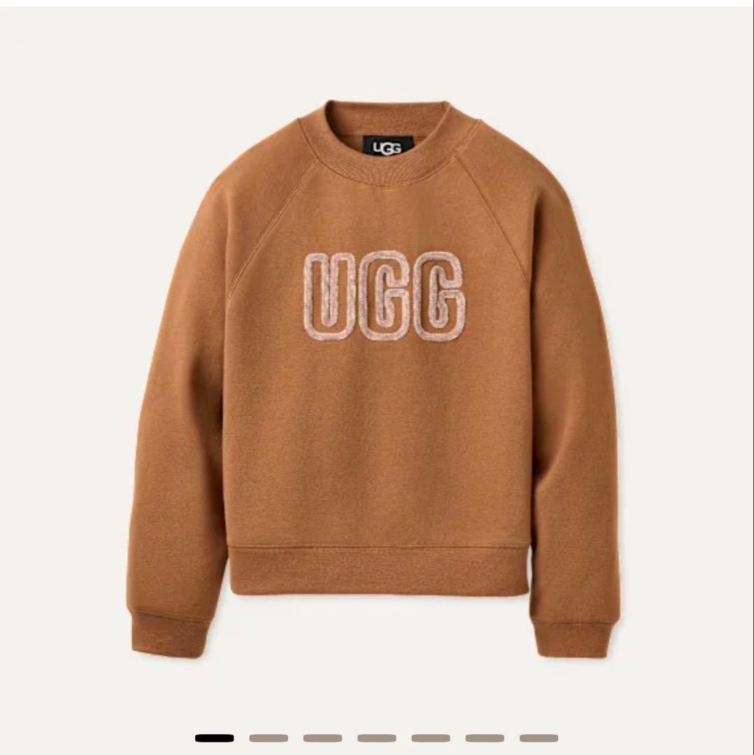 UGG アグ ブラウン ロゴ トレーナー