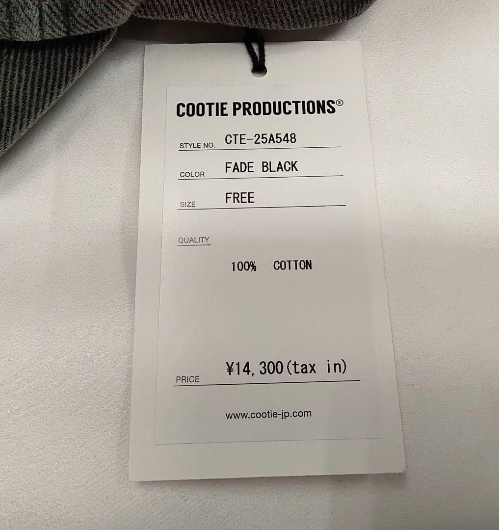 COOTIE　Color Denim 6 Panel Cap　BLACK