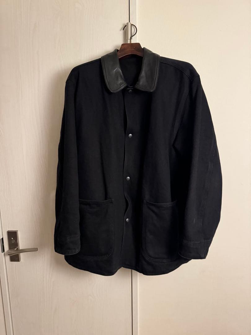 【サイズ2】COMOLI デニムレザーワークジャケット