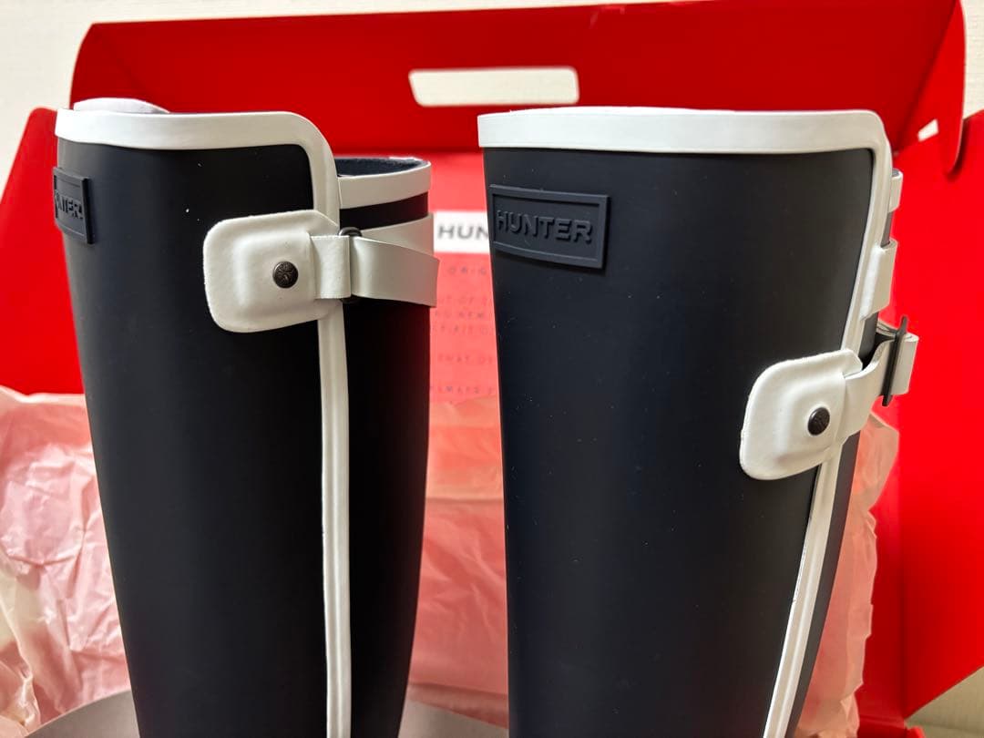 ★新品★HUNTERリファインドスリムフィット コントラストトールブーツ25cm