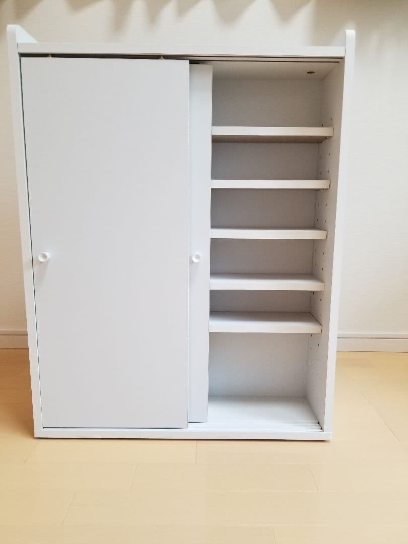 トイレ収納 ホワイト　スリム  トイレットペーパー収納 薄型