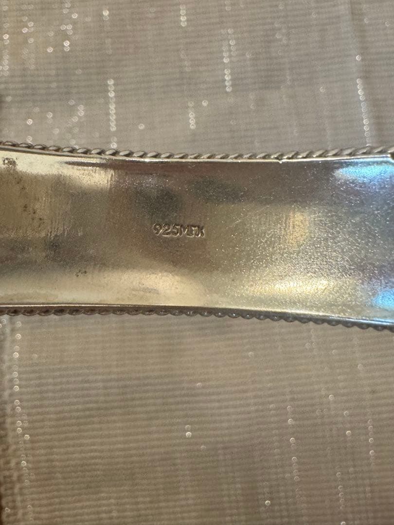 ヴィンテージ　メキシカンシルバー　バングル　シルバー925刻印あり