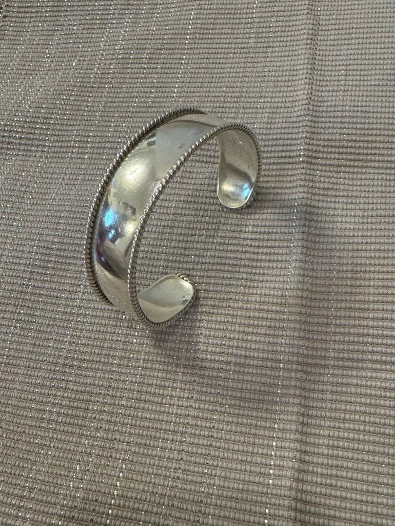 ヴィンテージ　メキシカンシルバー　バングル　シルバー925刻印あり