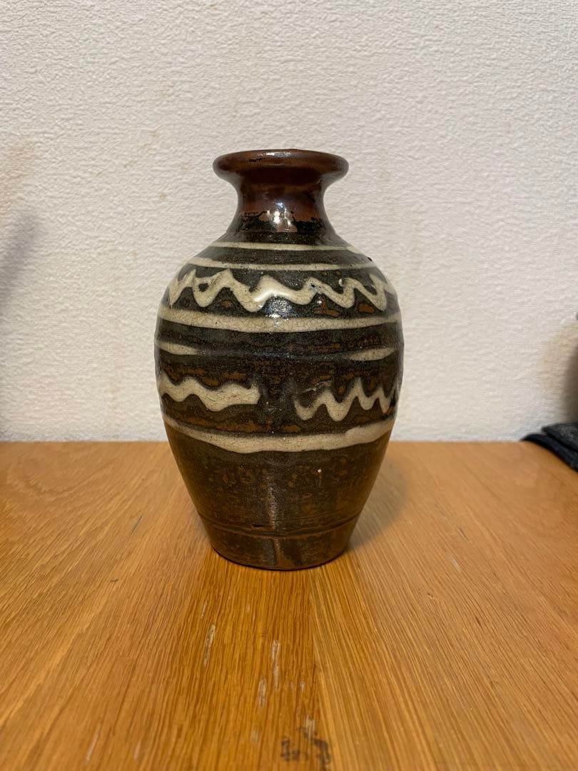 金城次郎　壺屋時代　波紋イッチン　徳利　花瓶　民藝　古民藝　民芸