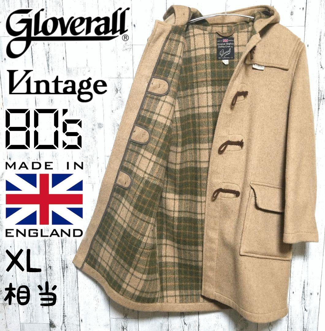 【希少】Gloverall　ヴィンテージ　80sタグ　フード付ダッフルコート
