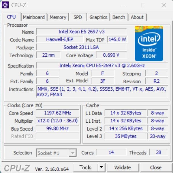 高性能ワークステーション Z440/2697V3/64G/P1000